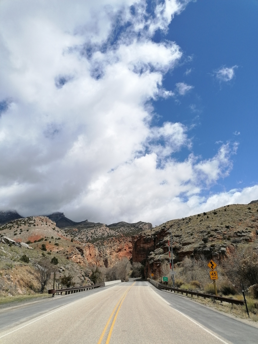 Einfahrt zum Big Horn Scenic Highway