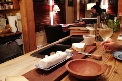 Abschiedskäseplatte - Der Lachs kam später...